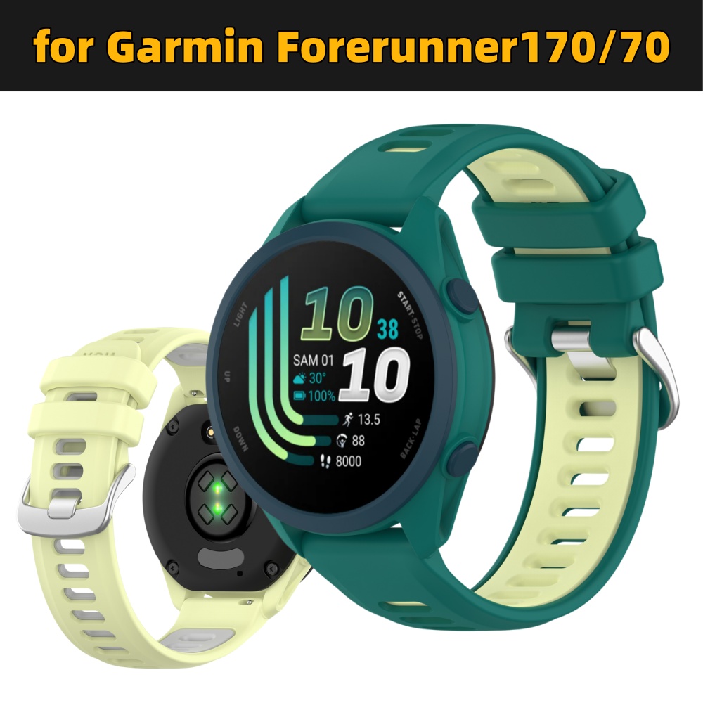 Silicone Watch Band 22Mm - Dual-Color Silicone Sport Watch Band for