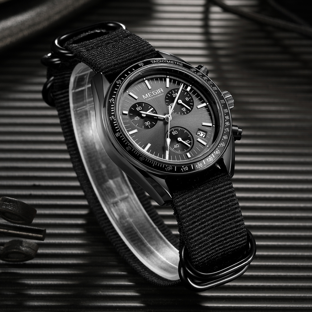 MEGIR New Luxury Men's Watches - đánh giá và giá Canvas Strap Watch