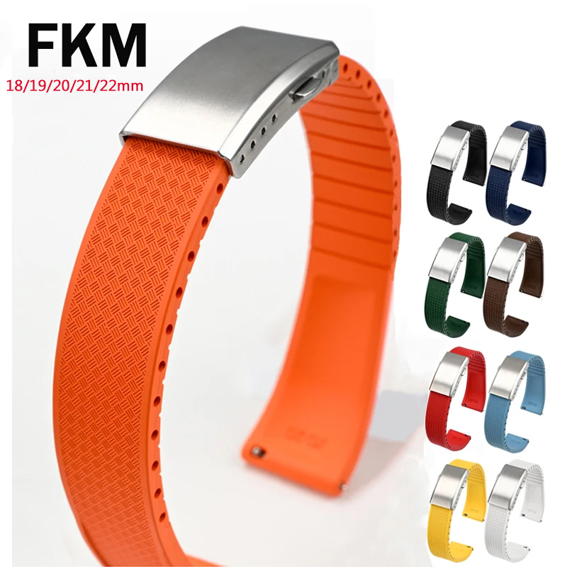 Fluoro Rubber Watch Band FKM T - đánh giá và giá Suede Strap Watch