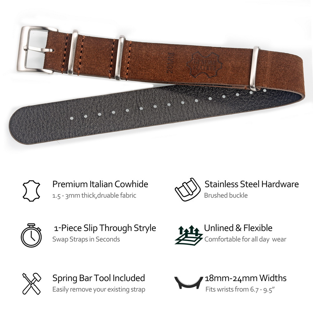 HEMSUT Chính Hãng Dây Da Dây D - đánh giá và giá Tropic Strap Vintage