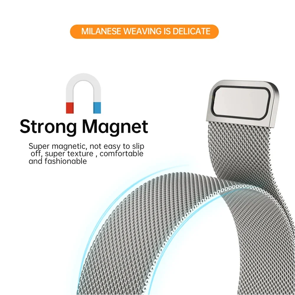 Stainless Steel Strap For Sams - đánh giá và giá Milanese Loop Magnetic