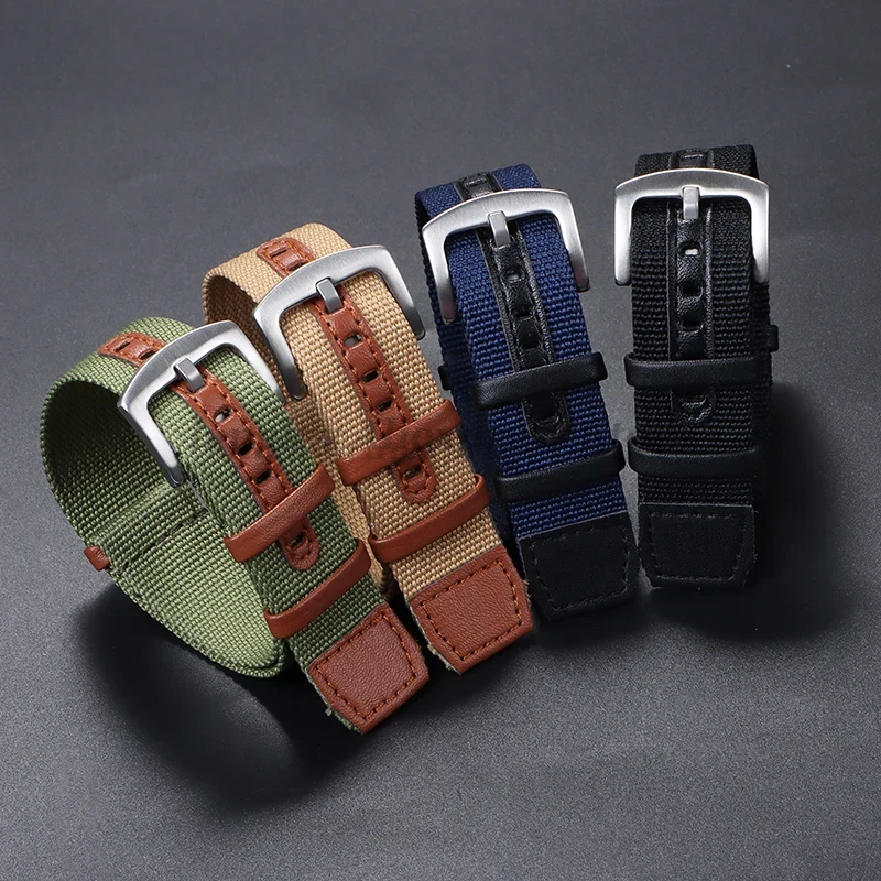 20mm 22mm Canvas Nylon Patch L - đánh giá và giá Nato Strap Nylon
