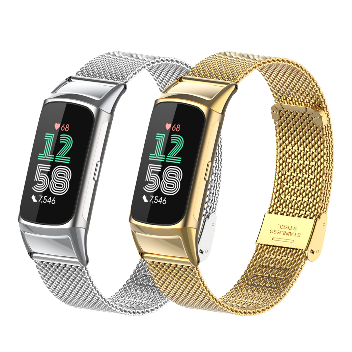 Suitable for Fitbit Charge 5/6 - đánh giá và giá Mesh Strap Metal